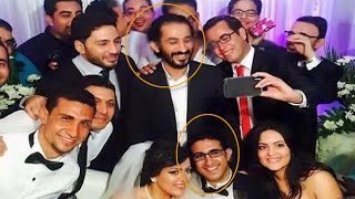 بالصور.. أحمد حلمي يحضر زفاف شاب شبيه به