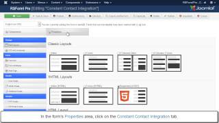 RSForm!Pro - Constant Contact Integration