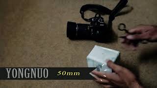 Unboxing Yongnuo 50mm f/1.8. Review