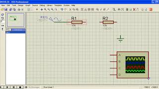 Simulación de señal con proteus