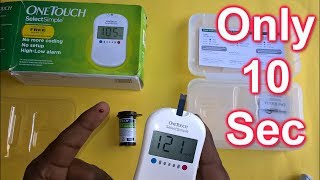 How to Check Blood GLUCOSE (Sugar) Level Using OneTouch  Simple Device