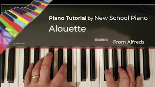 how to play Alouette - Alfred's basic Piano Library