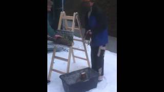 Rot-t-Roll Als Auflagebock zum Holz sägen
