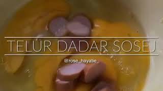Telur dadar sosej