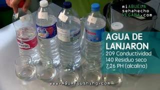 Comparativa de aguas para beber y cocinar
