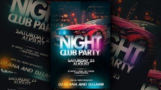 Nightclub Party Flyer Photoshop Tutorial