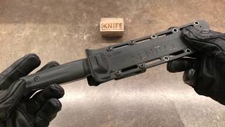 Нож "Senpai AUS-8 Satin Black" от Kizlyar Supreme