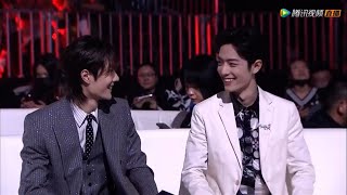【肖战XiaoZhan/王一博WangYibo】star cam cut: I smile when you are next to me~哥哥过来后，弟弟真的忍不住的嘴角上扬，bjyxszd！
