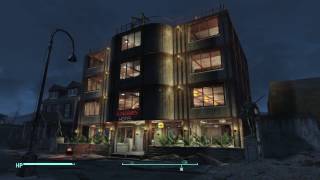 FALLOUT 4: Jamaica Plain settlement build. "The Kingsmen Hotel"