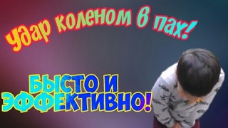 Удар коленом в пах! Быстро и эффективно!