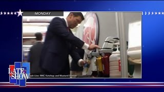 Brett Baier Caught Hoarding Mustard on RNC Condiment Cam