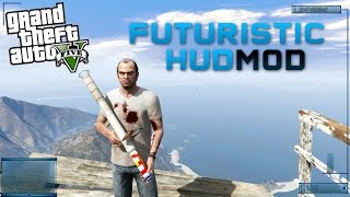 GTA 5 PC Mods - Futuristic HUD [GTALua] 0.9
