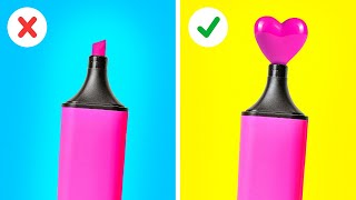 KIAT SEKOLAH DIY KEREN || Kerajinan dan Kiat Mudah untuk Kembali ke Sekolah oleh 123 GO Like!