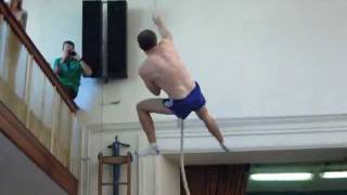 Speed Rope Climb 8m in 5,95s 1st place + HIGH SPEED CAM SLOW MOTION