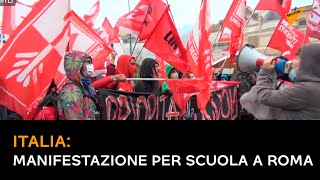 Italia, manifestazione per scuola a Roma
