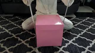 Cute pink Boum Box with Balloons | Giant Explosion Box | by Maddi Elybux ?