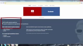 Yandex'ten Gizli Pencere Nasıl Açılır