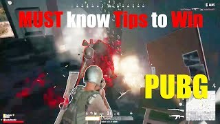 MUST know TIPS to WIN in PUBG - XBox 1