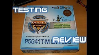 Motherboard Asus P5G41T-M LX PLUS Xtreme Desing Chipset G41 Memory DDR3 Windows 10 Testing