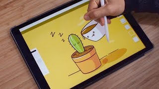 Cactus & Coffee ?☕️ Illustration with iPad Pro