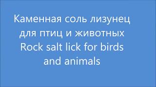Лизунец каменная соль Lick rock salt for the birds щегол чиж реполов