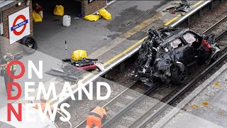 Range Rover SMASHES onto London Train Track