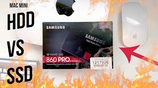 ПОСТАВИЛ БЫСТРЫЙ SSD Samsung 860 PRO на mac mini!!!