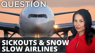 Covid-driven staff shortage and winter storms shutdown air travel