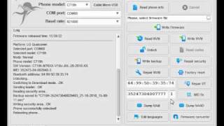 C710 Unlock, Repair IMEI, Repair Bluetooth address