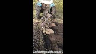 Настройка плуга ПЛН 3 35 оранка на зяб  Adjustment of the plow PLN 3