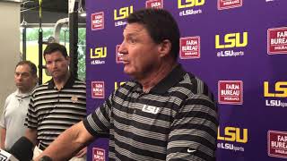 Ed Orgeron on the intelligence of QB Joe Burrow