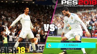 FIFA 18 vs. PES 18: Celebrations