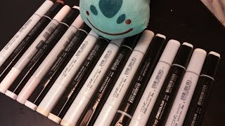 copic & finecolour marker skin tone comparison