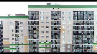 UP-квартал "Новое Тушино" в Красногорском районе. Аэросъемка  4k