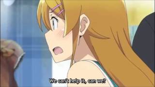 Oreimo - Manami catches Kyosuke and Kirino