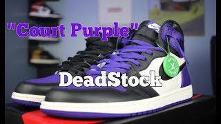 DeadStock "Court Purple" Air Jordan 1 Retro High OG (Review)
