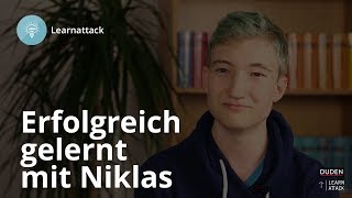 Unsere Erfolgsstory: Niklas (10. Klasse)  | Duden Learnattack