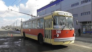FHD. 01 Экскурсионный ретро-троллейбус (реплика ЗиУ-5д) №249. Маршрут №3. ВПЗ – Аграна-Фрут