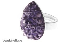 How to Make a Faux Druzy Ring