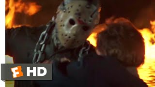 Friday the 13th VI: Jason Lives (1986) - Burning Boat Battle Scene (9/10) | Movieclips