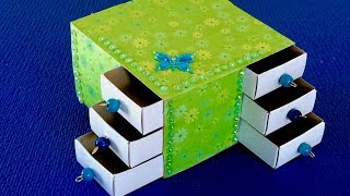 ?НЕОБЫЧНАЯ ШКАТУЛКА ИЗ СПИЧЕЧНЫХ КОРОБКОВ? هدية مربع