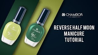 Reverse Half Moon Nails Tutorial