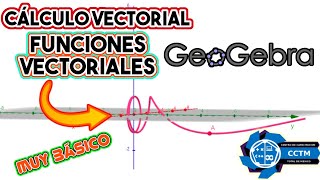 ???? ¿Qué son las funciones vectoriales? | Geogebra | ¡Muy básico!|Cálculo Vectorial