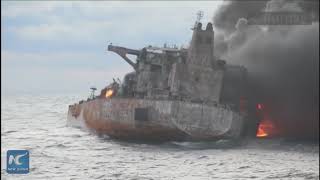 Chinese salvation team boards stricken oil tanker Sanchi before it sinks