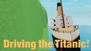 DRIVING THE TITANIC AND MAKING EVERYONE GO INTO THE OCEAN | Sharkbite (Roblox)