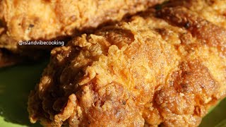 JUICY CRISPY FRIED CHICKEN BREAST| Island Vibe Cooking