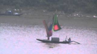 Boats with colourful sails