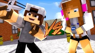Minecraft: CORRIDA PVP - IPHONE vs SAMSUNG!