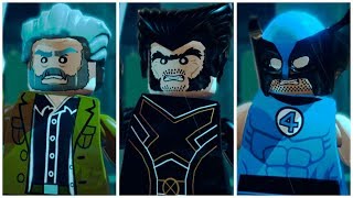 All Wolverines in LEGO Marvel Superheroes Cutscene + Mods
