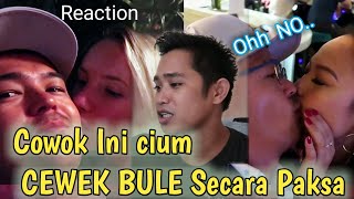 KISS OR SLAP CHALLENGE, CEWEK BULE MENANG BANYAK NIH COWOK reaction #challenge